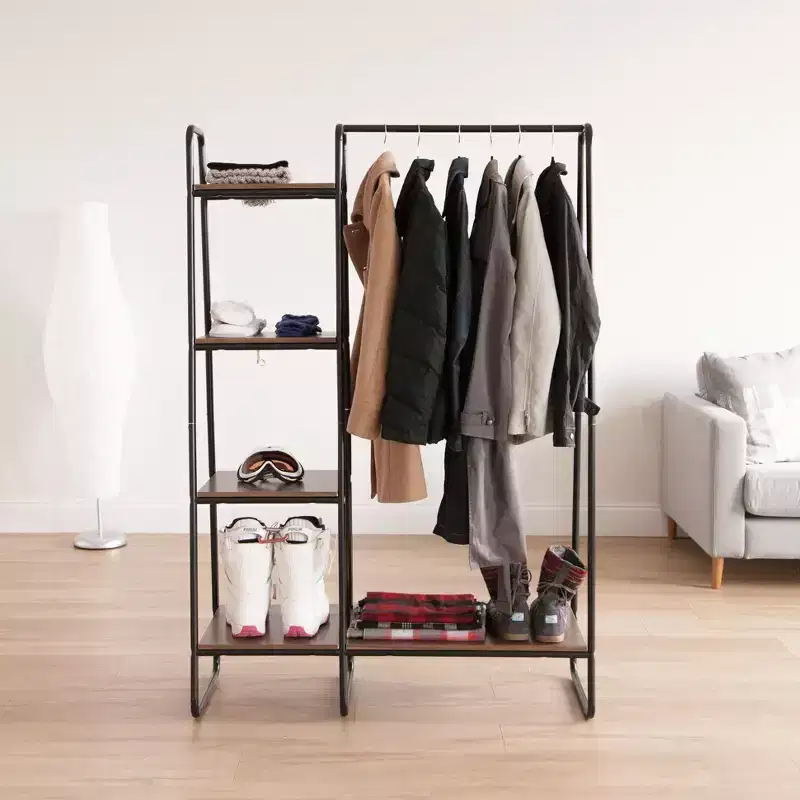 Garment Rack for Hanging Clothes and Displaying Accessories