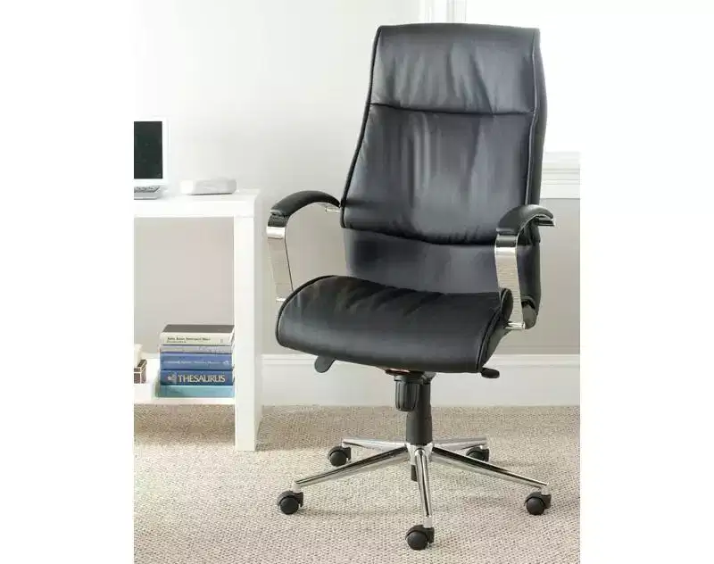 Fernando Swivel Desk Chair - Height Adjustable - FOX8507 - Black - Safavieh