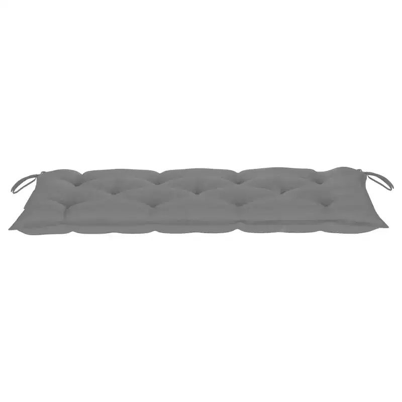 Garden Bench Bamboo Bamboo frame and polyester cushion 46.5 in
