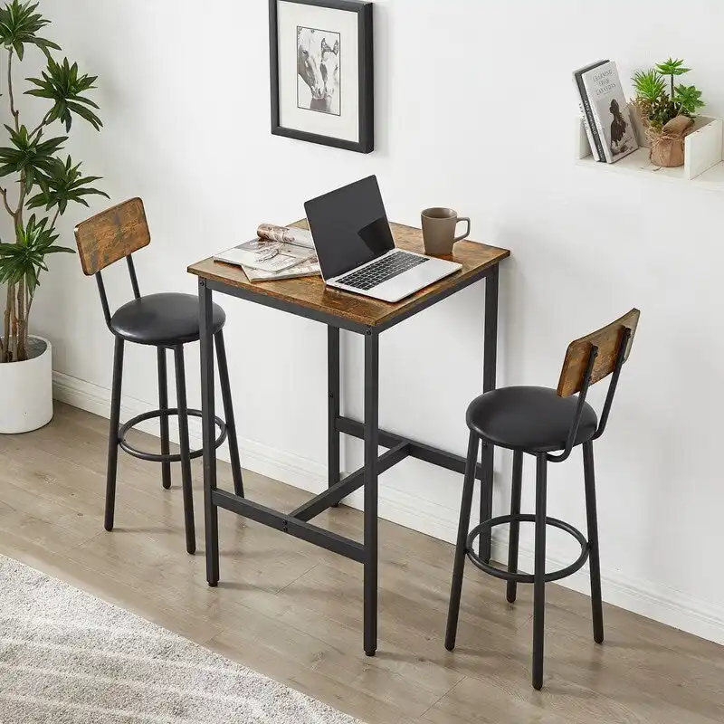 Industrial End Table with Locker-Style Door and Adjustable Shelf