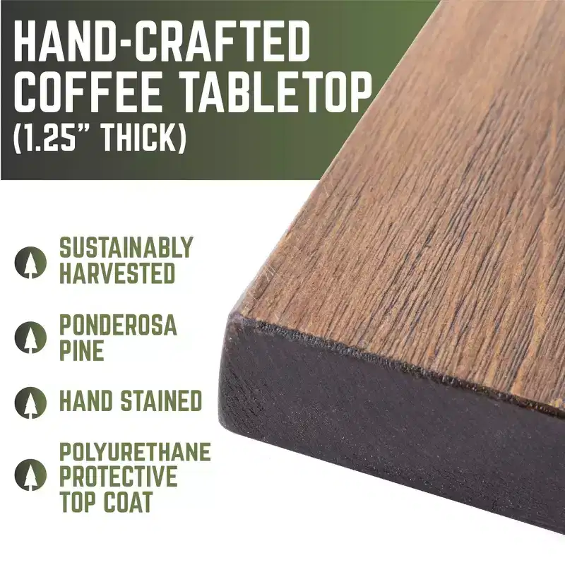 Solid Wood Coffee Tabletop