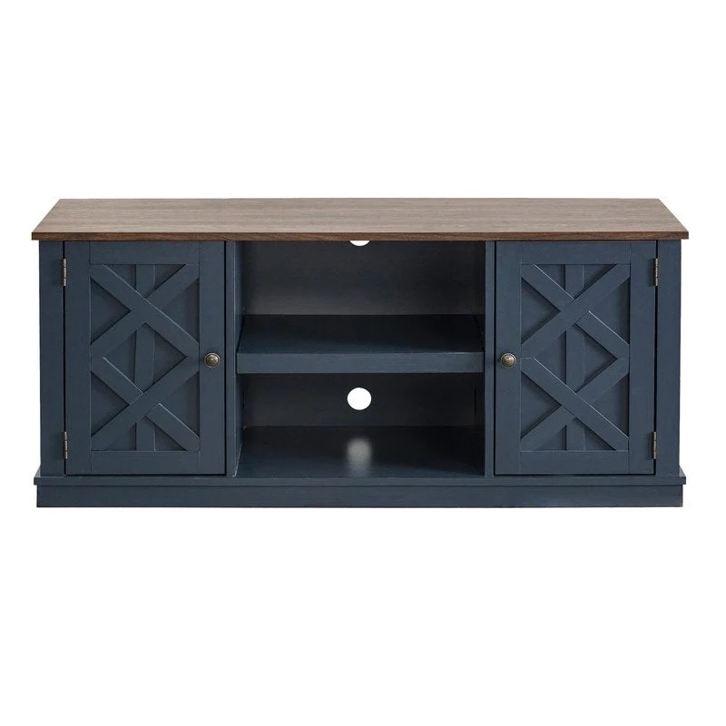 54 Farmhouse Wood TV Stand for TVs up to 60