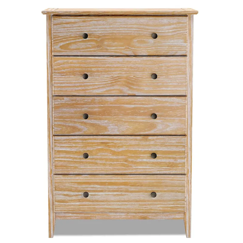 Solid Wood 5-drawer Chest