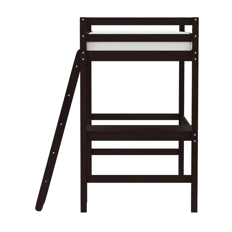Hillsdale Caspian Wood Twin Loft Bed with Desk