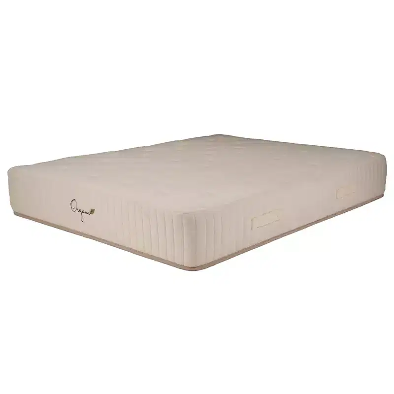 HomeStock Organa Plush 10 in. Latex Pocket Spring Mattress, Beige