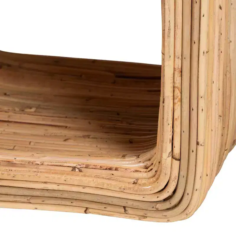 Natural Rattan 1-Drawer Nightstand