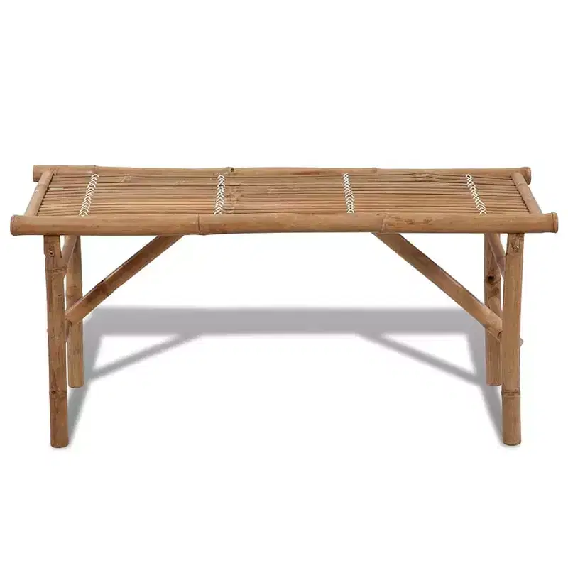 Garden Bench Natural Bamboo Bamboo Medium Foldable