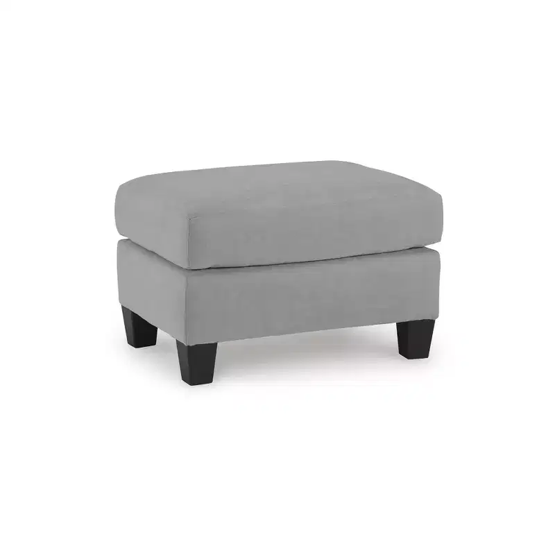 Ottoman Suede-Like Polyester Upholstery Shadow Gray