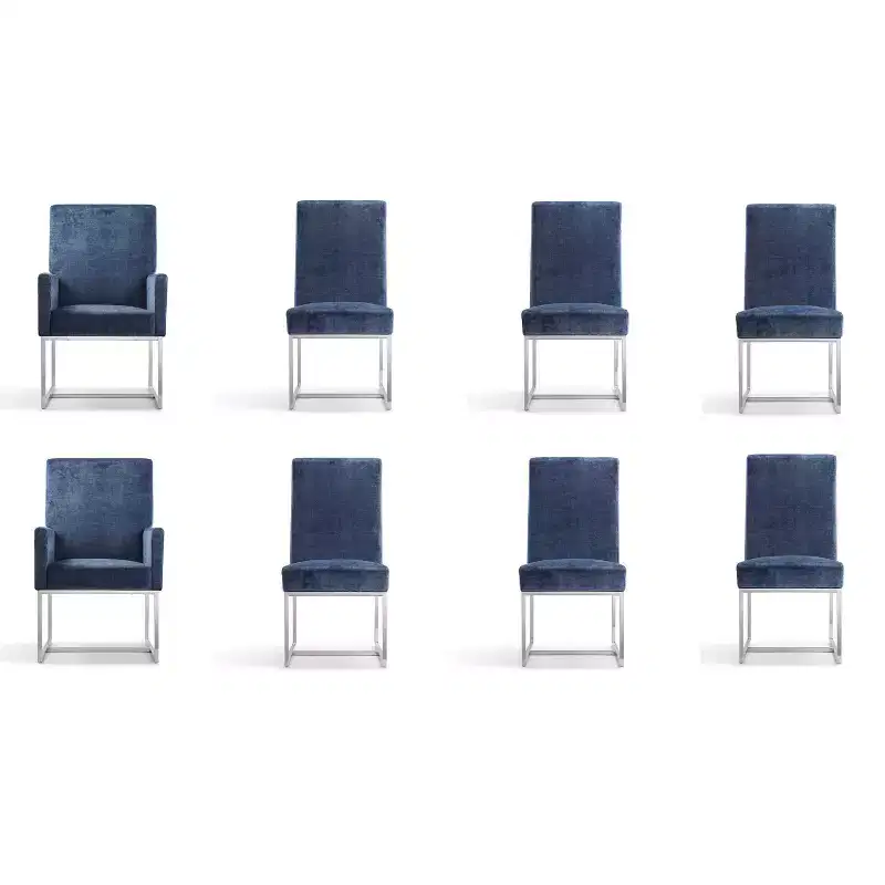 Set of 8 Element Dining Chairs - Manhattan Comfort