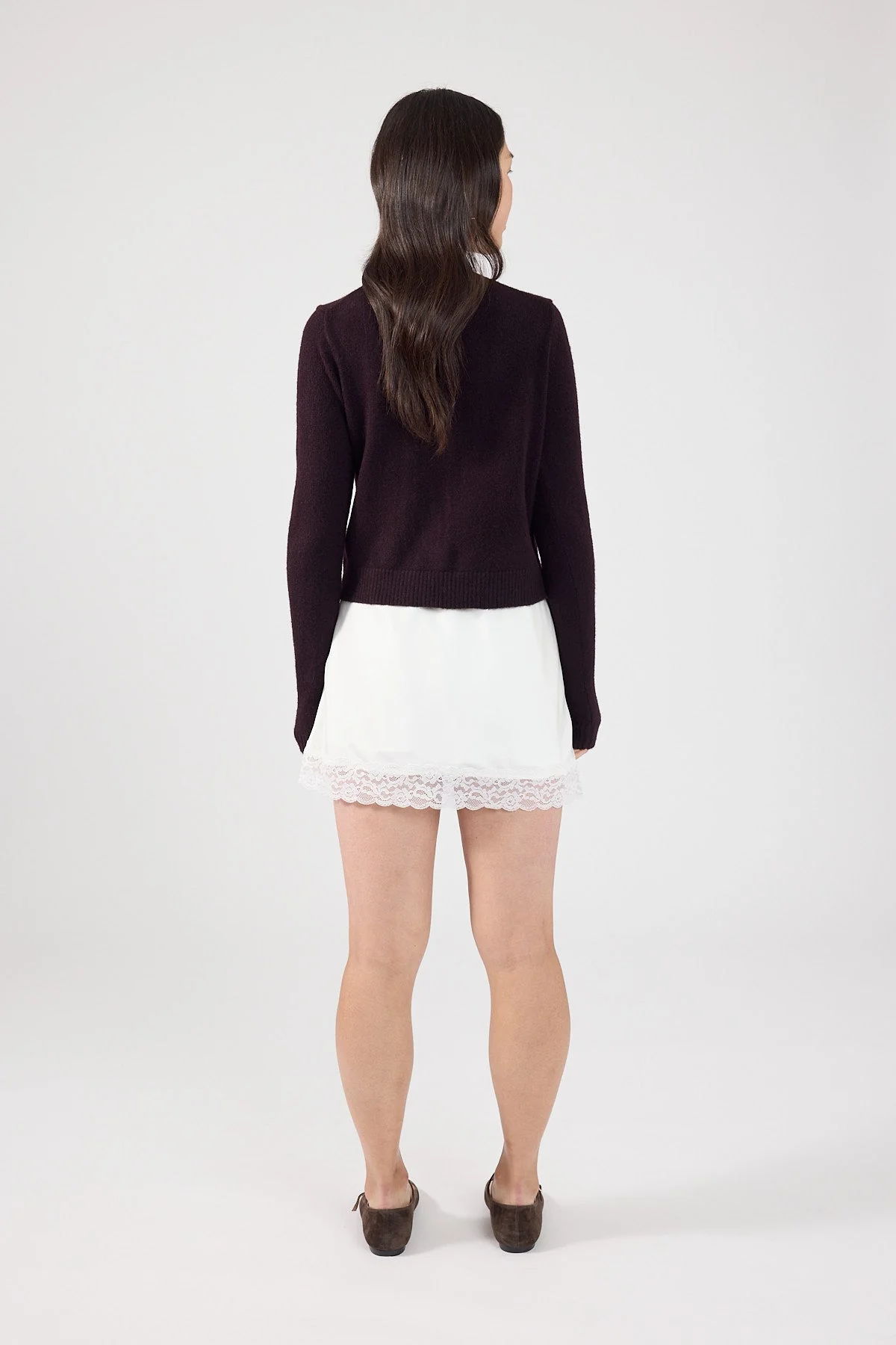 Knit Cardigan Dark Brown