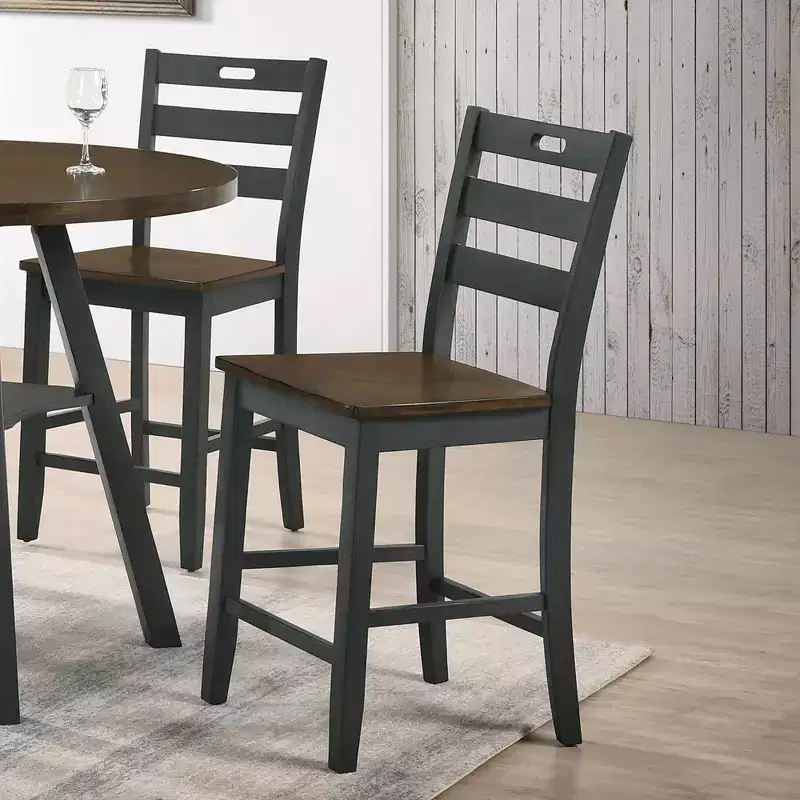 2pk Danforthe Ladder Back Counter Height Chairs - HOMES: Inside + Out
