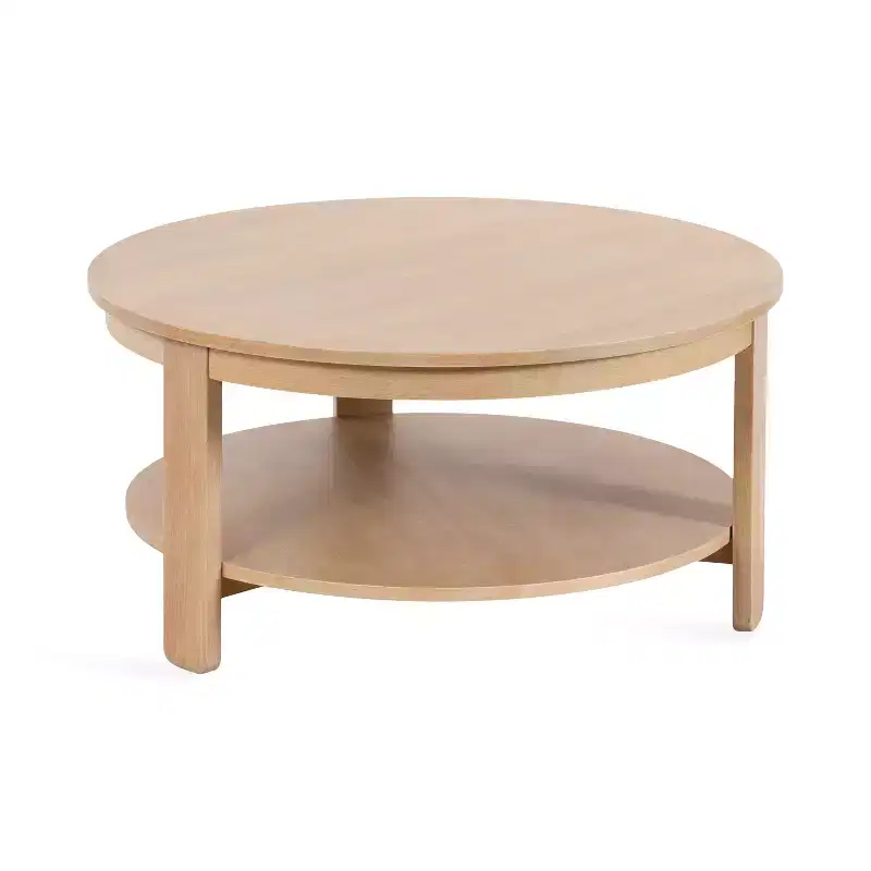 Kate and Laurel Foxford Round MDF Coffee Table