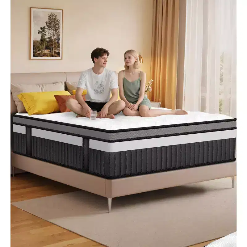 Memory Foam Mattress in a Box, 14inch King Size Mattress for Cool Sleep & Pressure Relief, Medium Firm