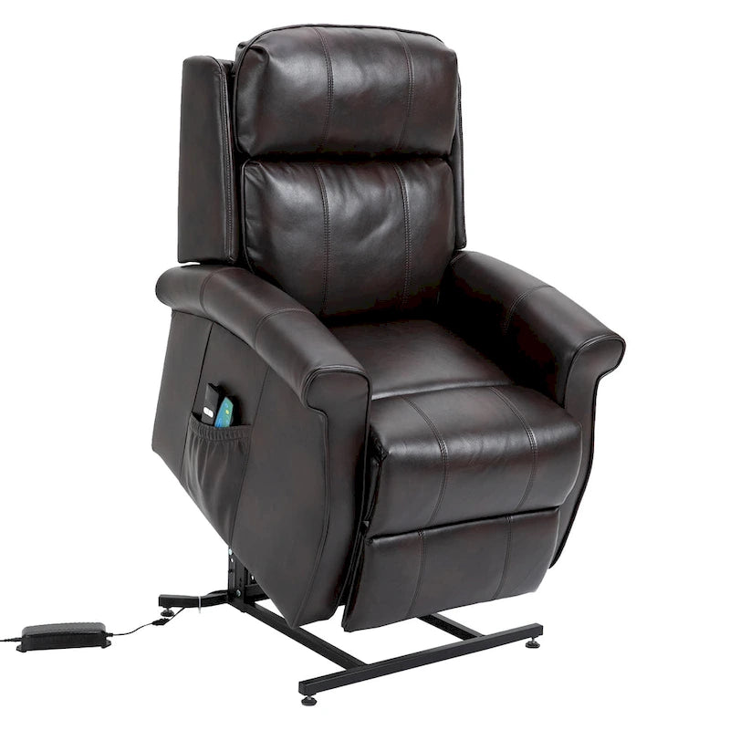 Faux Leather Elderly Power Lift Recliner Chair with Massage
