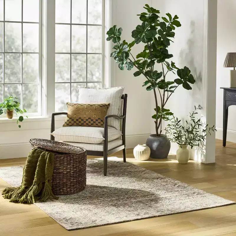 Woven Storage Ottoman Espresso - Threshold designed with McGee