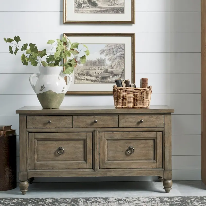 Farmhouse Dusty Taupe Credenza