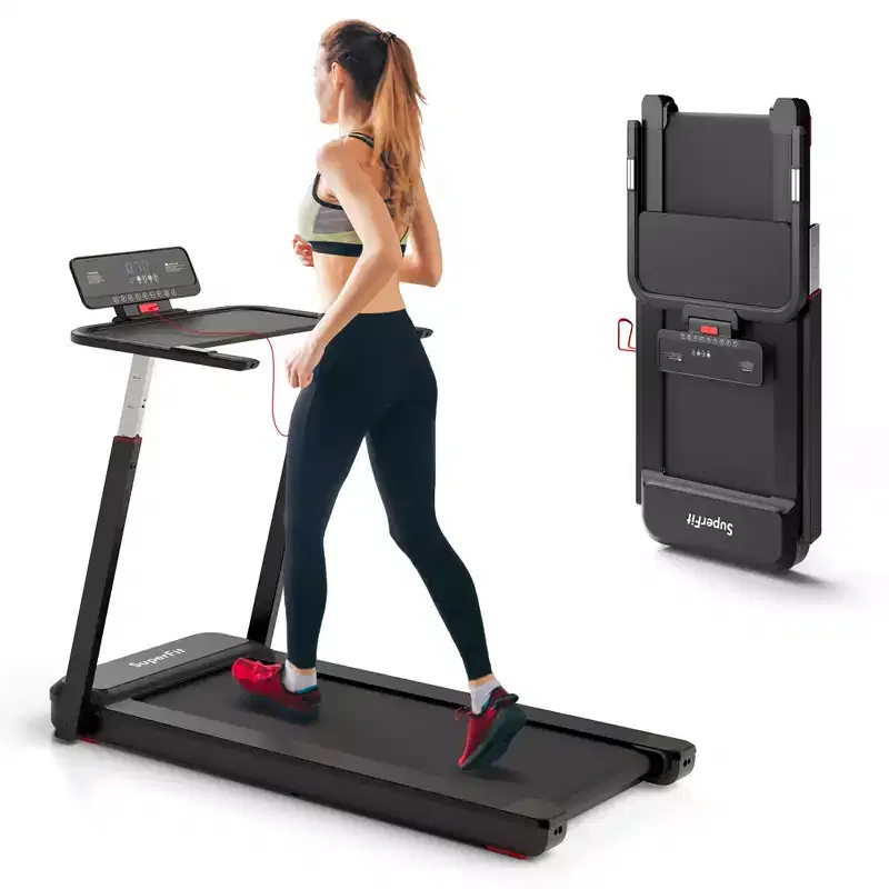 Costway 3HP Running Machine Folding Treadmill Adjustable Height APP Control Table Board
