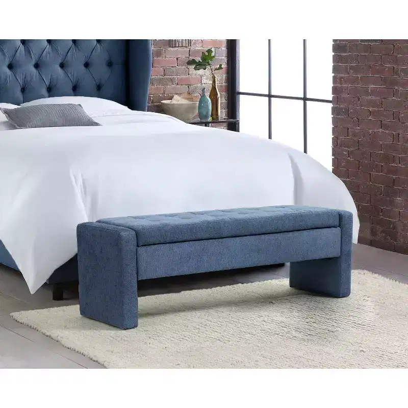 Rebeca Modern Tufted Upholstered Storage Bench|ART OF LIVING DESIGN