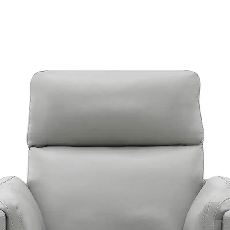 40 Sagen Active Sitting Chair Gray Leather Aire - Acme Furniture: Plush, Recline 150°, No Assembly