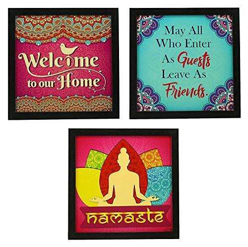 Motivational/Funny Quote Synthetic Poster Photo Frame without Glass for Wall, Office, Study Room Decoration (10 x 10 Inch, Multicolour)