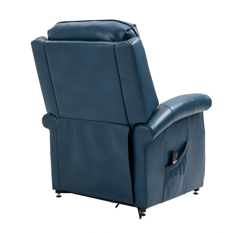 Clihome Faux Leather Elderly Power Lift Recliner Chair with Massage
