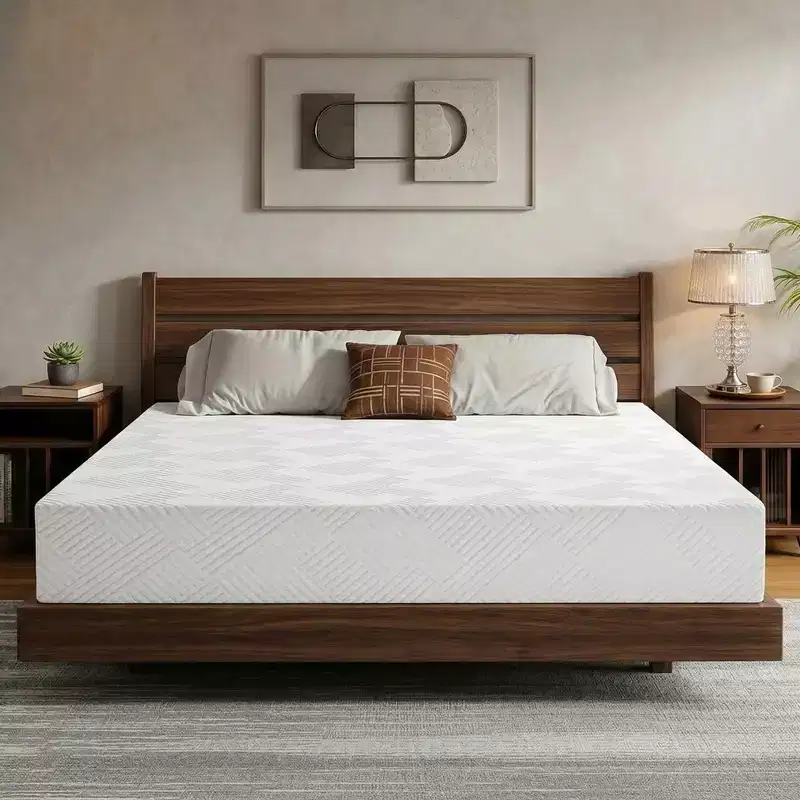 6 Inch Memory Foam Mattress – Medium Firm, Gel-Infused, Fiberglass-Free