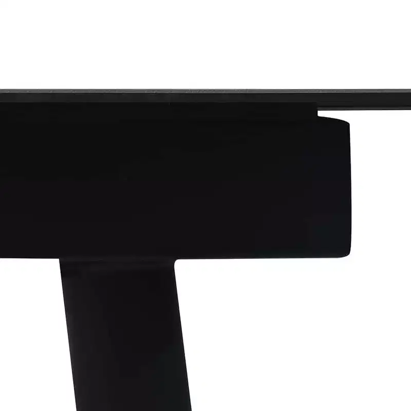 vidaXL Dining Set Black Powder-Coated Steel Large Durable Dining Set