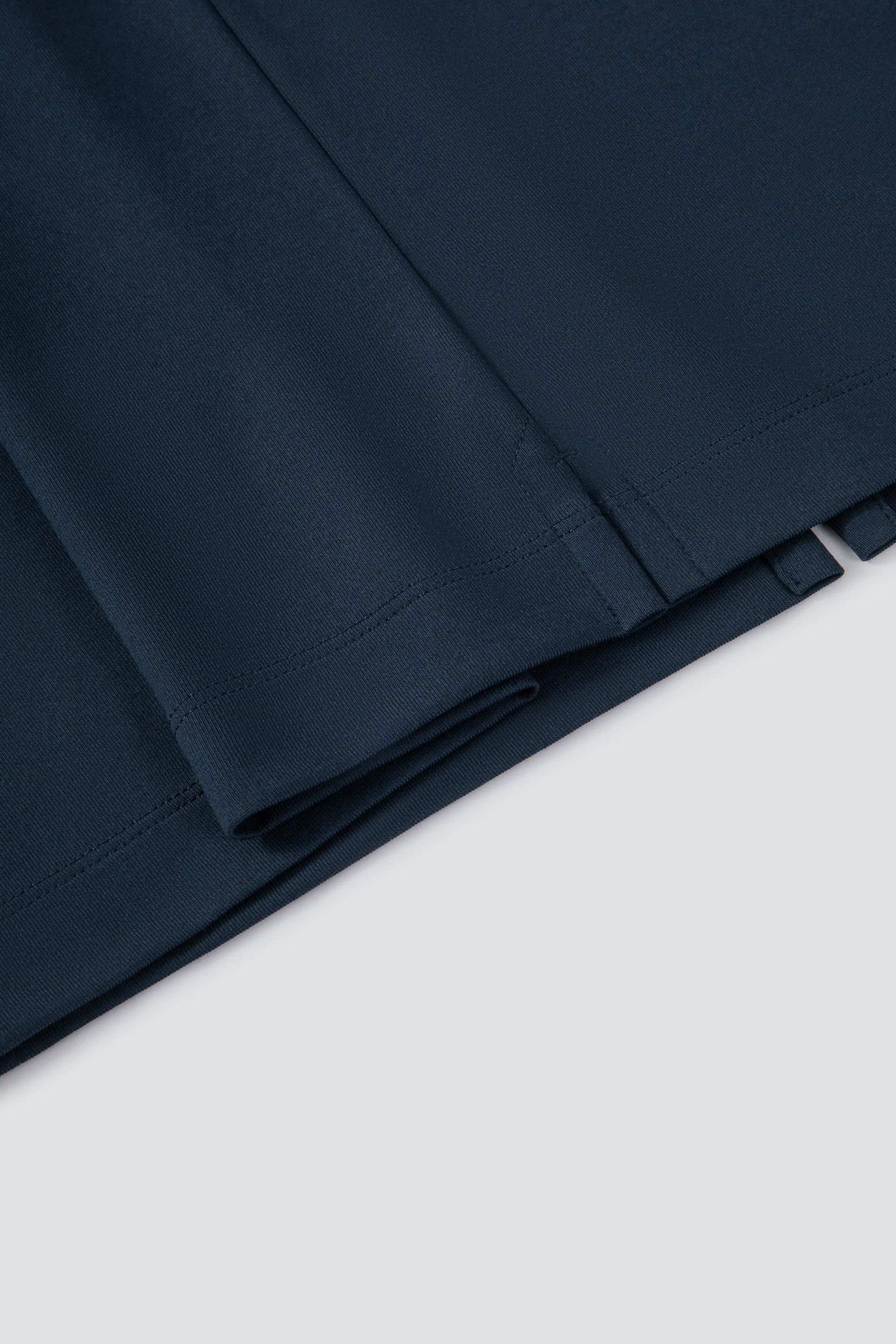 Zip-Up Polo – Navy