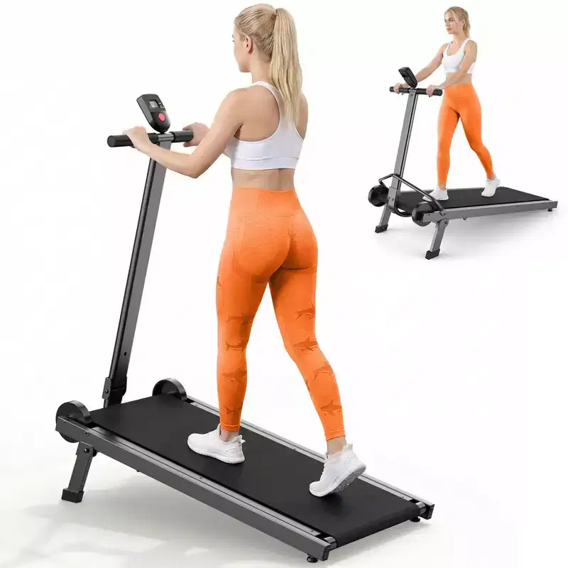 Sailvan Walking Pad Treadmill, Manual Walking Pad Foldable with Incline Handle Bar, Exercise Fitness Treadmill Compact Build for Home 500lbs Capacity