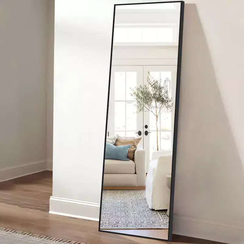 Dovelina Metal Framed Rectangular Full Length Mirror Large Wall Mirror