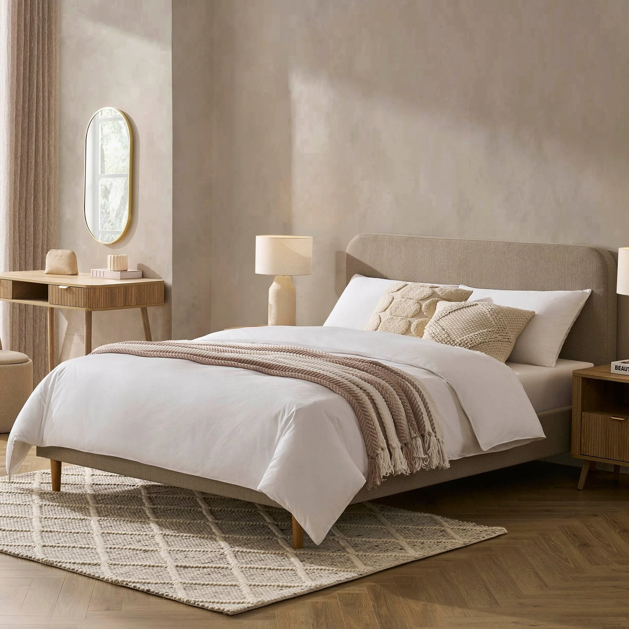 Bed Frame - Stone Grey