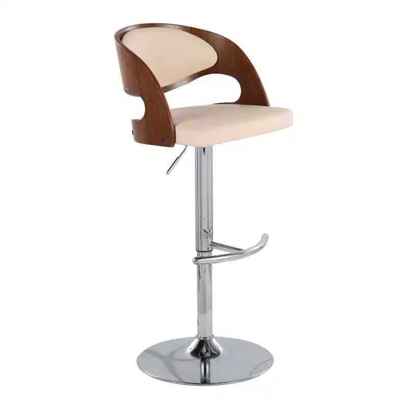 Set of 2 Pino Mid - Century Modern Adjustable Barstool with Swivel - Lumisource