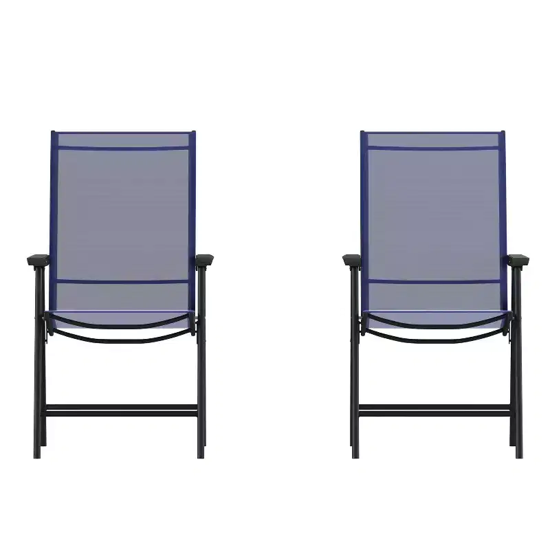 Flash Furniture Paladin Outdoor Folding Patio Sling Chair (2 Pack)