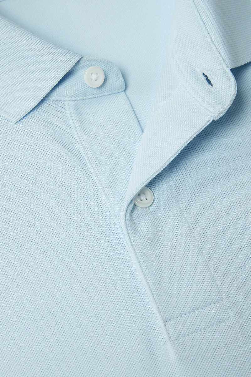 Pique Polo – Light Blue