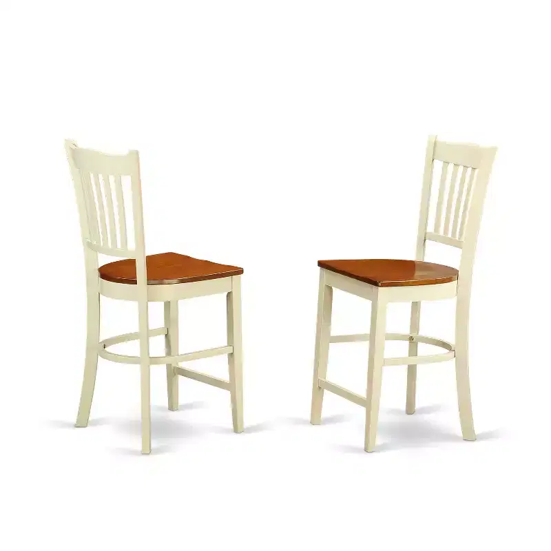 HomeStock Counter Height Stools-Slat Back