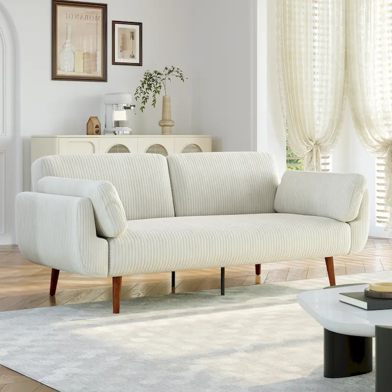 Convertible Sleeper Sofa Futon Sofa Bed Recliner Lounge For Living Room