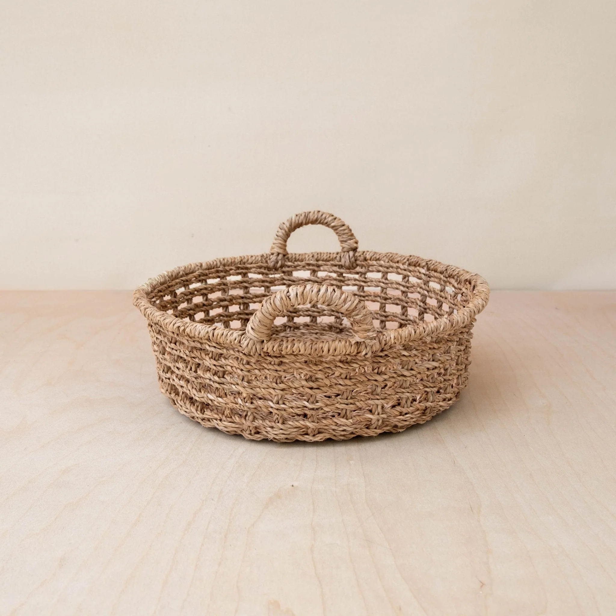 Round Open Weave Basket - Wicker Basket