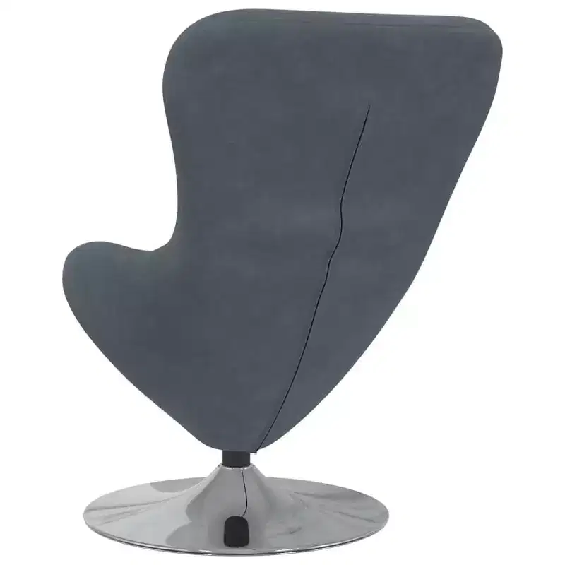 Egg Chair with Footstool Velvet