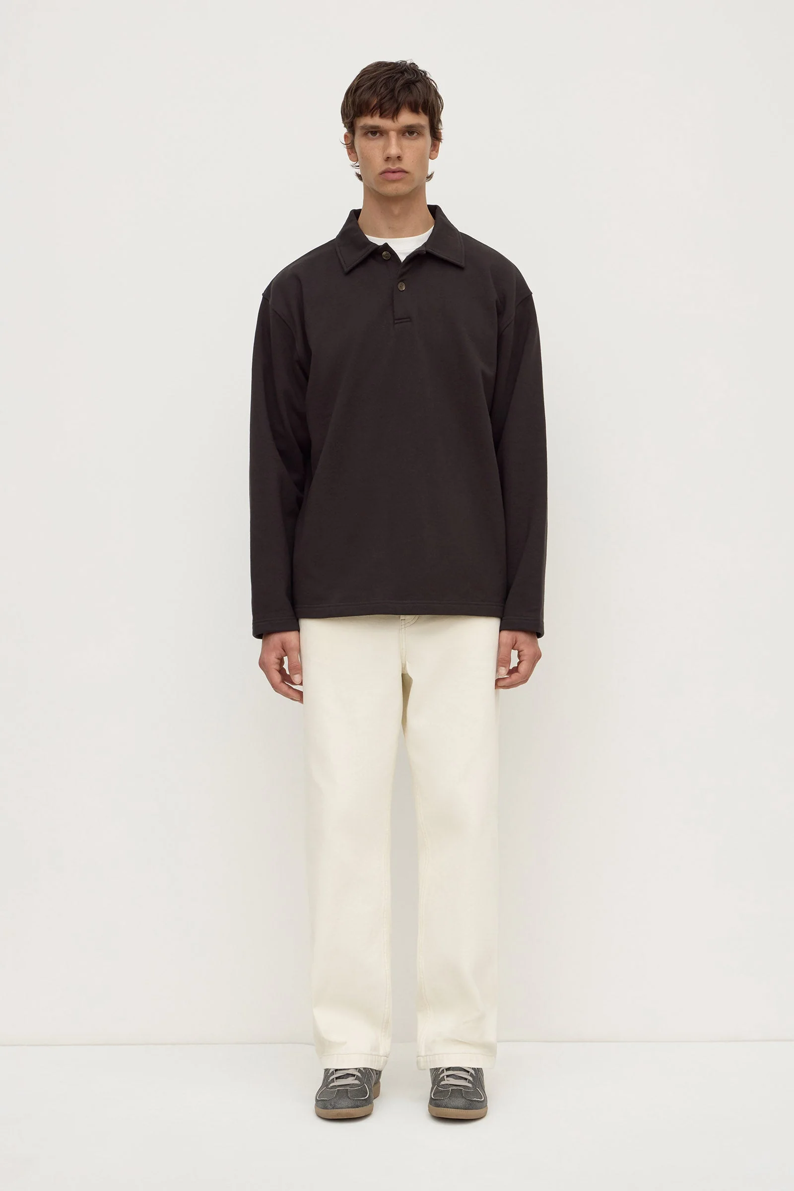 Heavyweight Fleece Polo