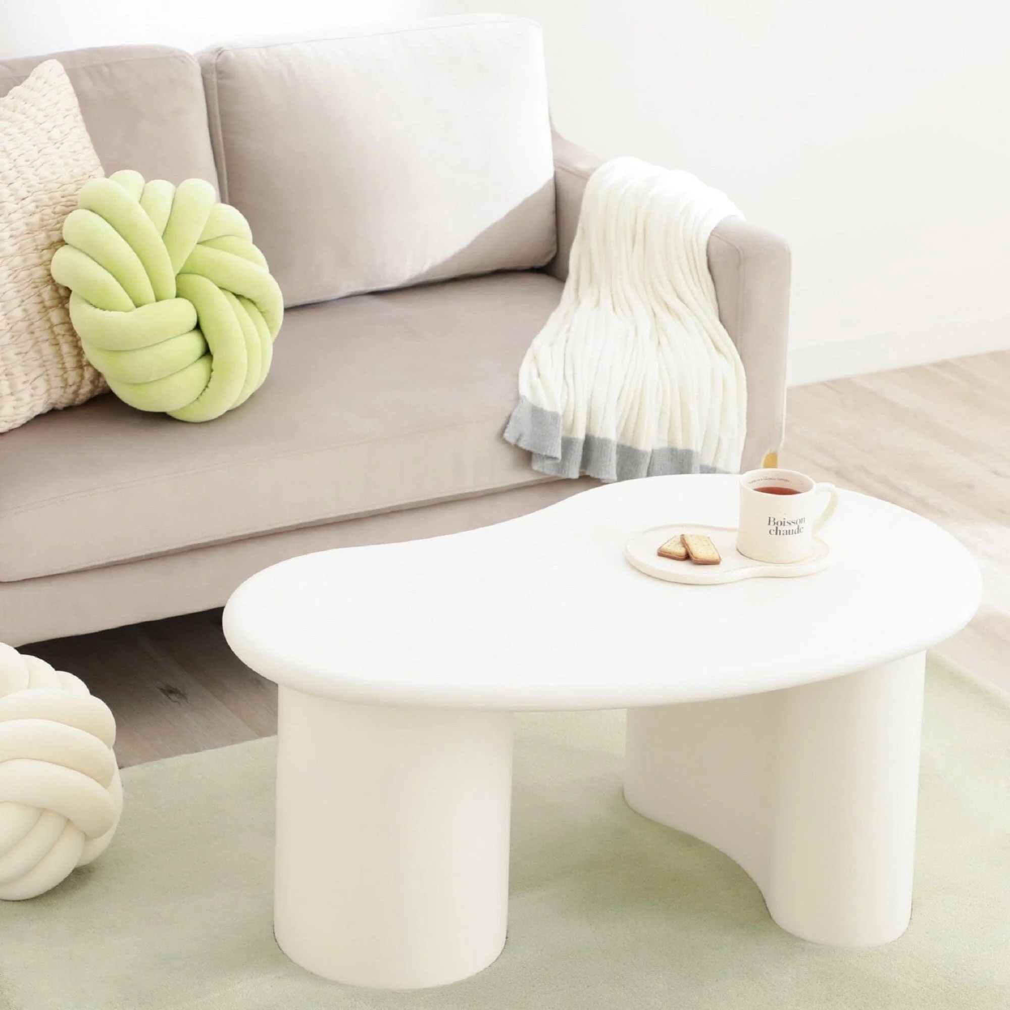 White Oval Coffee Table