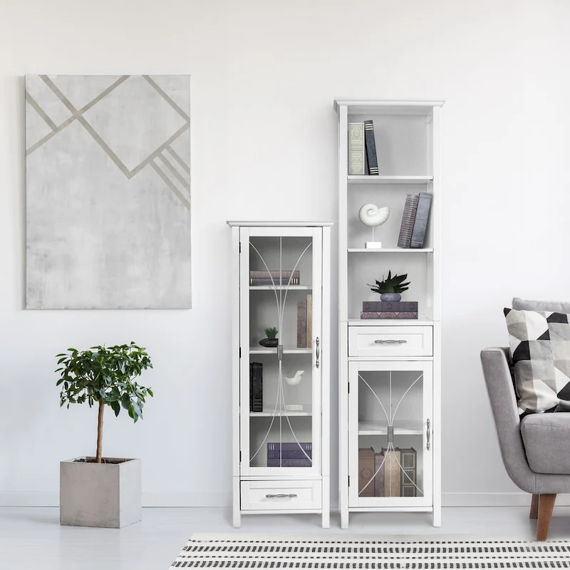 Teamson Home Delaney Multifunctional Linen Tower