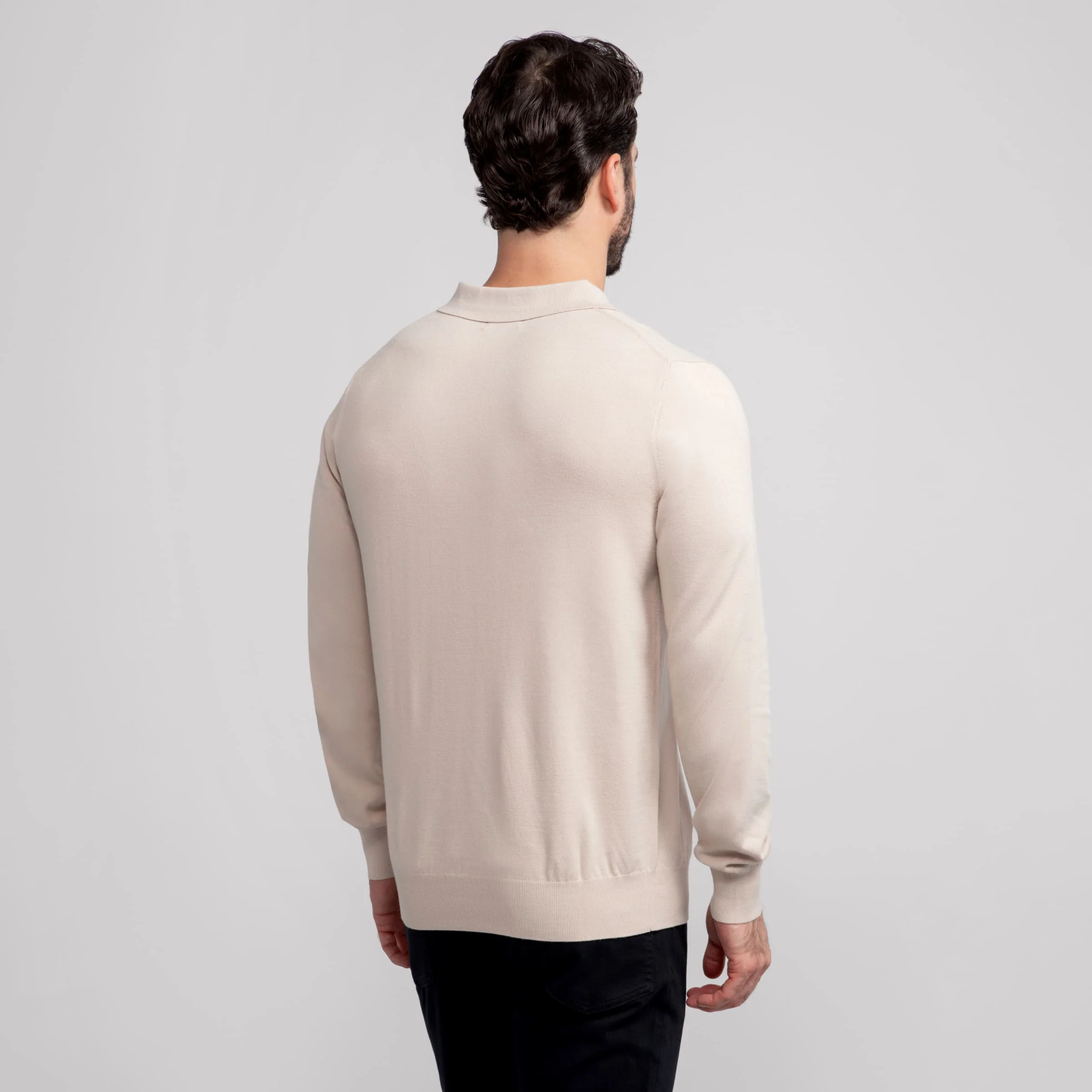 Polo Sweater -- Beige