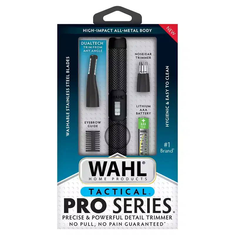 Wahl Pro Series Tactical® Pen Trimmer: Body Application Ear, Face, Nose, All Hair Types, Battery Powered