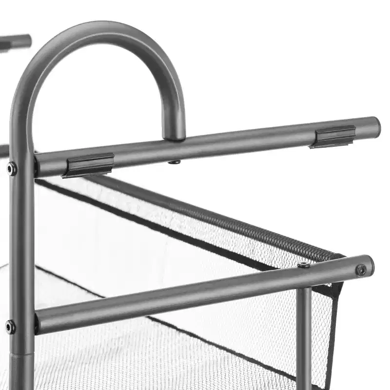 Whitmor Hanging 3 Shelf Closet Organizer Gray