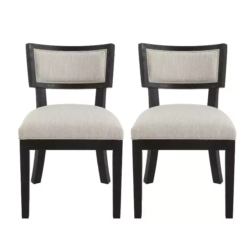 Christopher Knight Home Set of 2 Noah Indoor Rubberwood Upholstery Dining Chairs