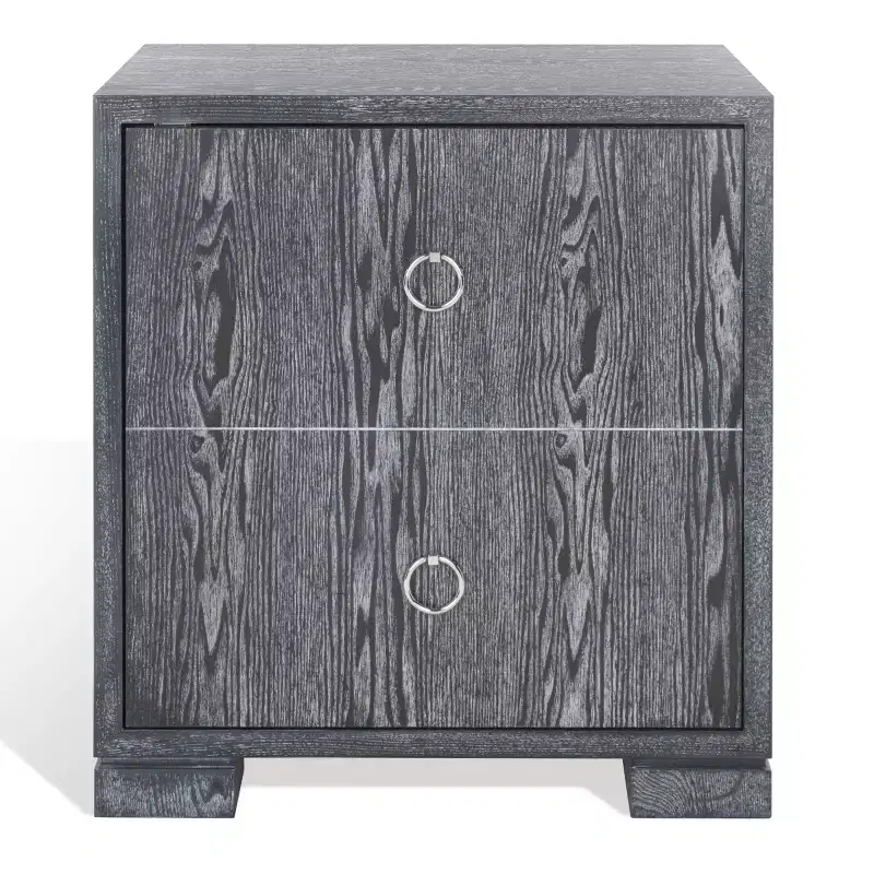 Lacquer Chest, Black Cerused Oak