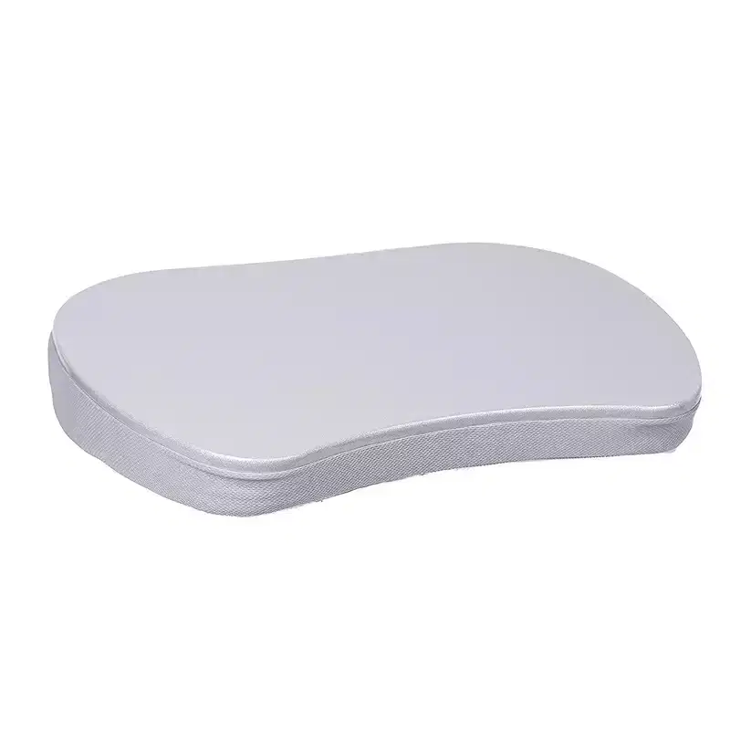 Compact Lap Desk with Memory Foam Cushion – Silver