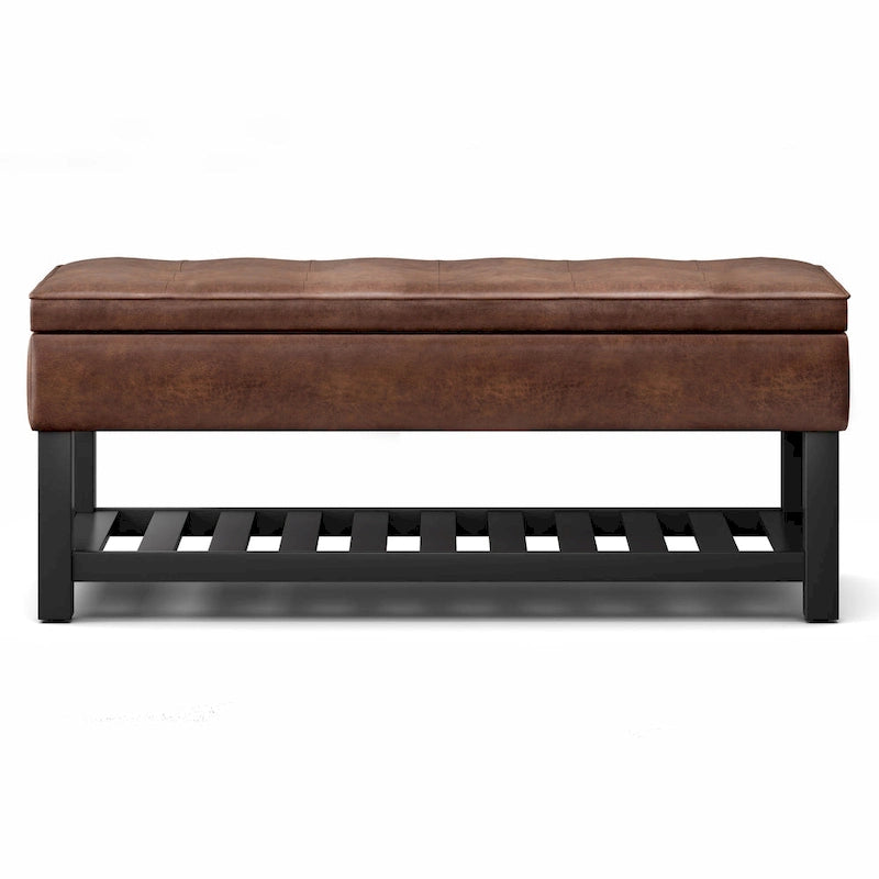44 inch Wide Transitional Rectangle Ottoman Bench