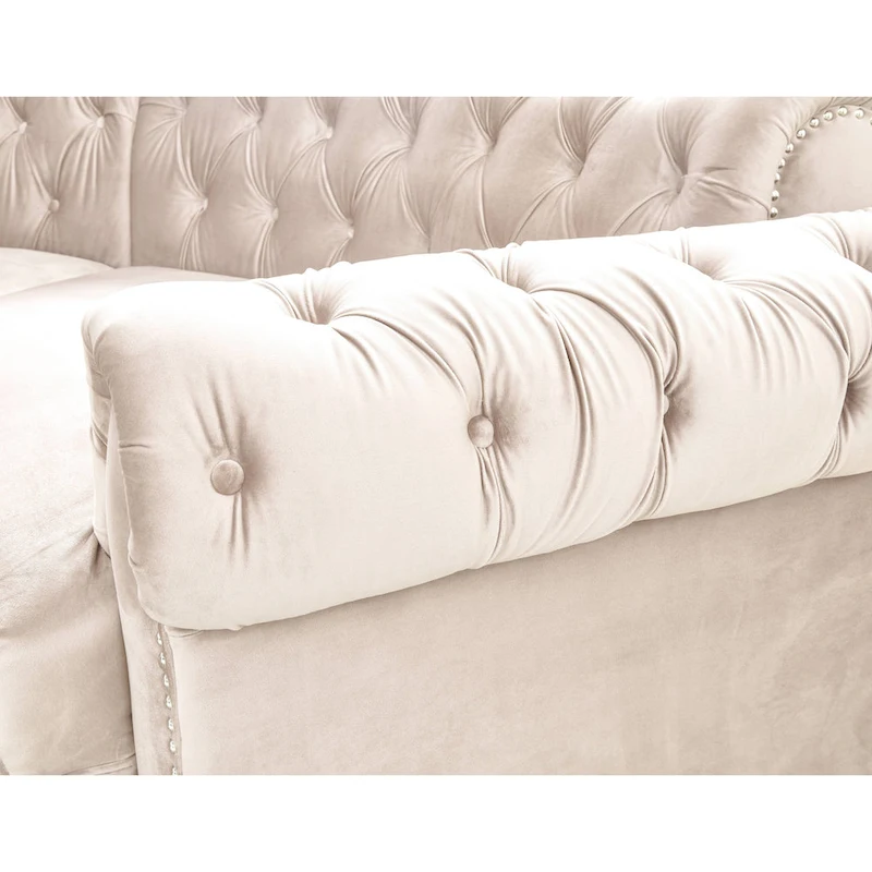 138.6 Velvet curved sofa Symmetrical Modular Sectional
