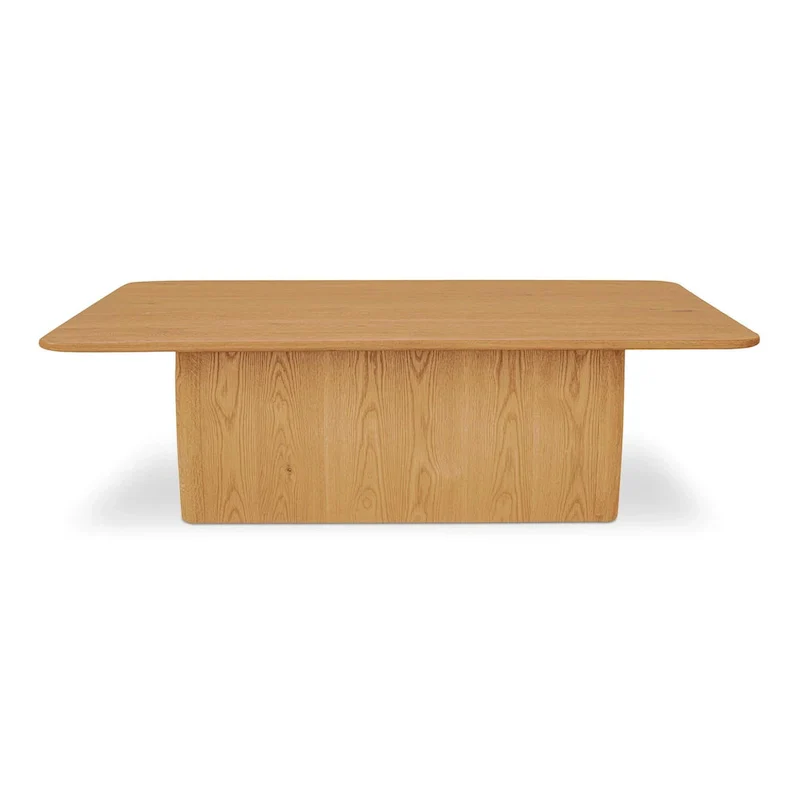 Rectangular Coffee Table with Round Corners - 55W x 36D x 17H